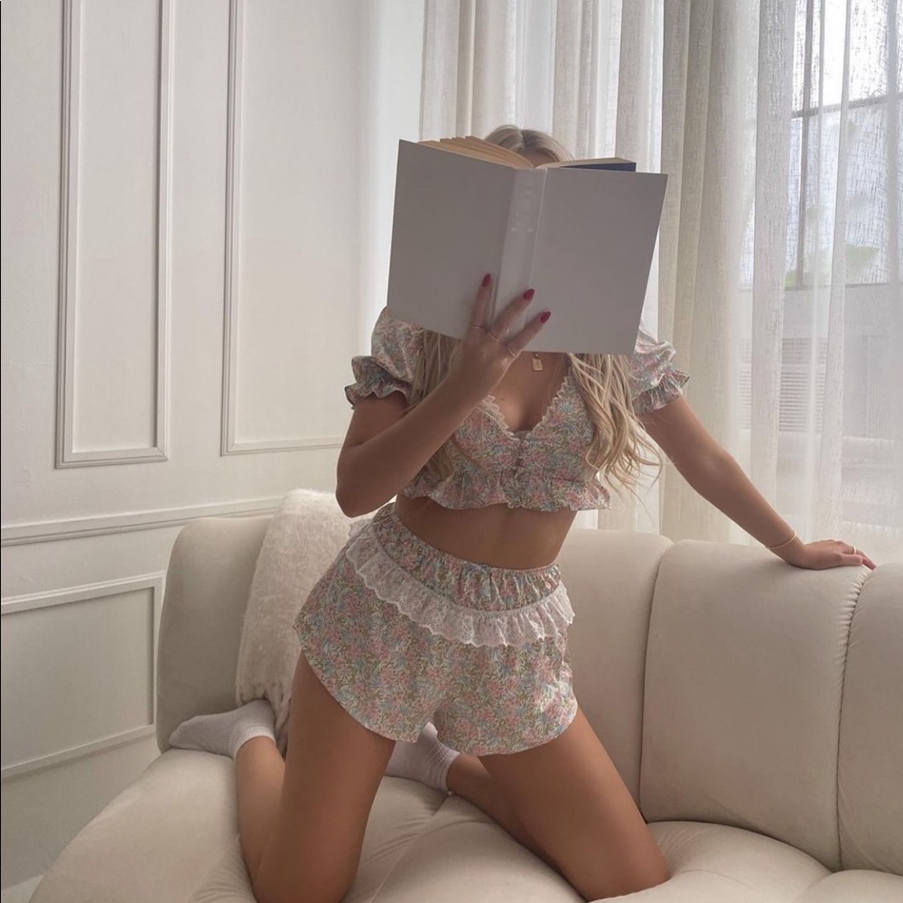 2 PIECE FOR LOVE & LEMONS Farrah Top & Short set - Picture 7 of 16